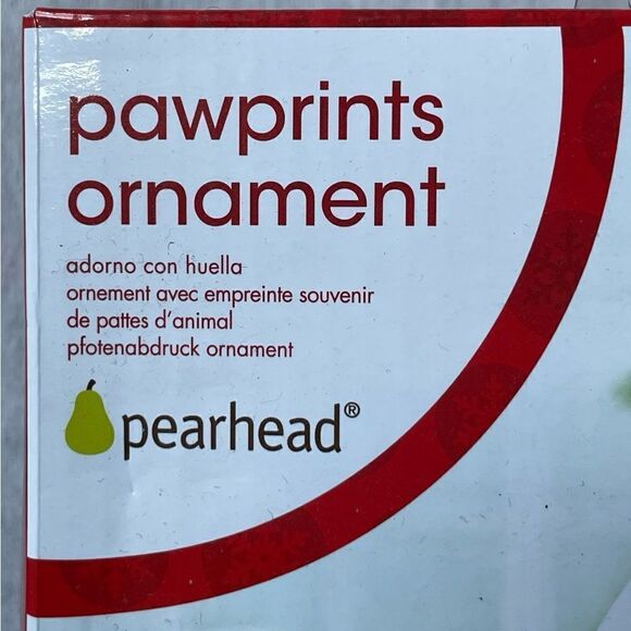 Pearhead Pawprints Ornament Capture Your Fur Babies Foot Print - Picture 3 of 10